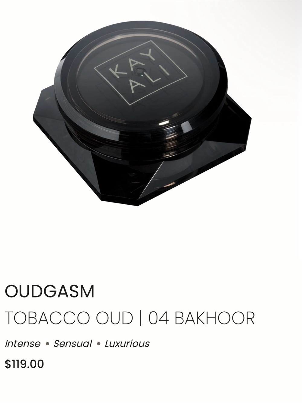 Kayali Oudgasm Tobacco Oud